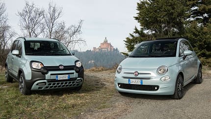 02/2020, Fiat 500 Cabrio und Panda Hybrid