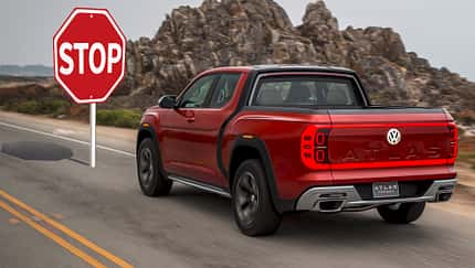 VW Atlas Tanoak Pickup Gestrichen Stop