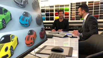 Porsche Exclusive Manufaktur Direct Printing Fingerabdruck