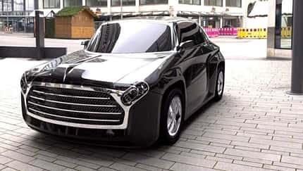 Hindustan Ambassador mit EV Concept DC2 Design