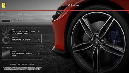 Ferrari Roma Konfigurator
