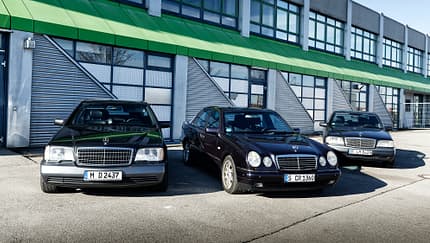 Mercedes-Benz 500 SEL, Mercedes-Benz E 280 Avantgarde, Mercedes-Benz C 220 Elegance, Exterieur