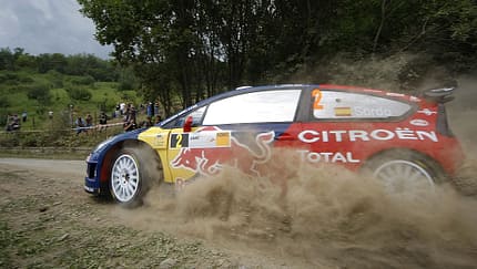 Ken Block, Loeb & Co auf der Panzerplatte