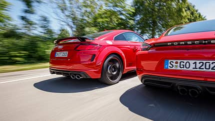 Audi TTS, Porsche 718 Cayman T, Exterieur