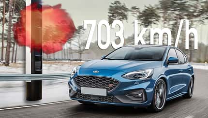Ford Focus Bussgeldbescheid 703 km/h