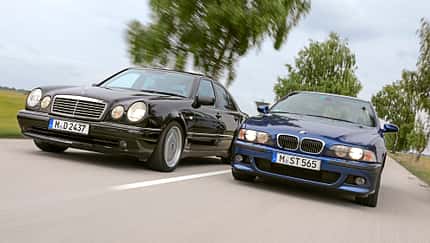 Mercedes-Benz E 55 AMG, BMW M5, Exterieur