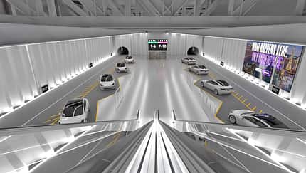 Boring Company Haltestelle Bahnhof