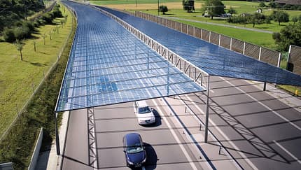 Solarautobahn Solardach