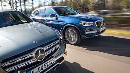 BMW X3 xDrive 30e, Mercedes GLC 300e, Exterieur