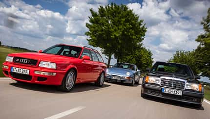 Audi RS2 Avant, Mercedes 500E, Porsche 968 Coupé