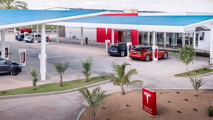 Tesla Supercharger Station