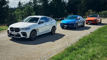 BMW X6 M, Lamborghini Urus, Porsche Cayenne Coupe, Exterieur
