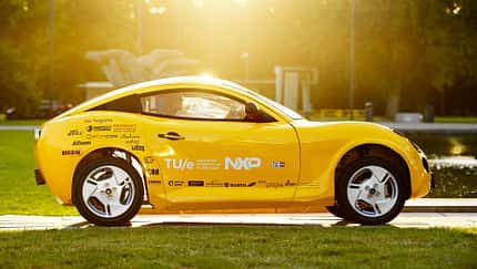 10/2020, Elektroauto Luca aus recyceltem Müll