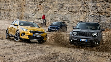 BMW X2 25e xDrive M Sport X, Jeep Renegade PHEV 4xe Trailhawk, Kia Xceed 1.6 GDI Plug-in Hybrid Spirit, Exterieur