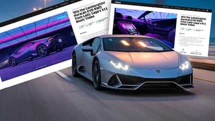 Lamborghini Huracan Evo Lady Gaga Verlosung