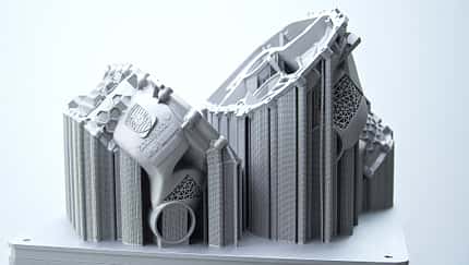 Porsche  E-Antrieb-Gehäuse 3D-Drucktechnik