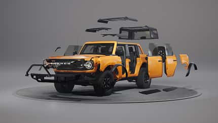 Der modulare Aufbau des Ford Bronco.