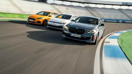 BMW 128ti, Ford Focus ST, VW Golf GTI