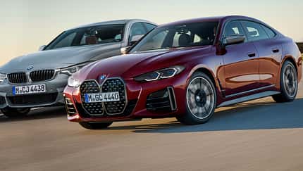 BMW 4er Gran Coupé Alt / Neu Kollage SPERRFRIST 09.06.21 00:20 Uhr