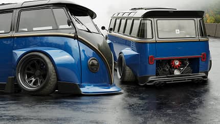 VW Bus Bulli Tuning tief Gulf Rendering