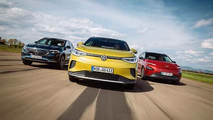 Hyundai Kona Elektro, Mercedes EQA, VW ID.4
