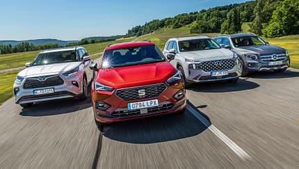 Hyundai Santa Fe, Mercedes GLB, Seat Tarraco, Toyota Highlander, Exterieur