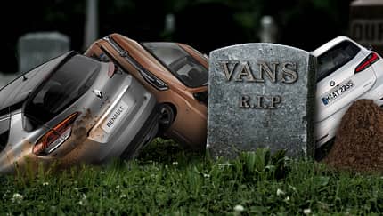 Vans Familienautos Friedhof Produktion Ende
