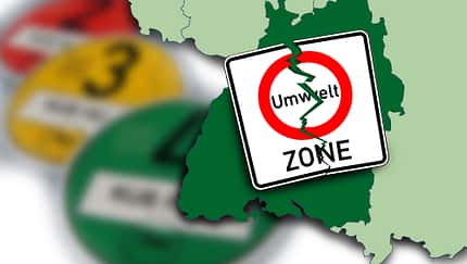 Umweltzone Wegfall Baden Württemberg Plakette Landkarte