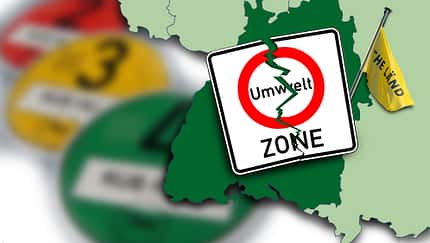 Umweltzone Wegfall Baden Württemberg Plakette Landkarte Länd