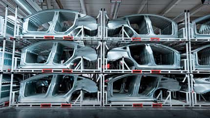 Karosserien Tesla-Fabrik in Grünheide