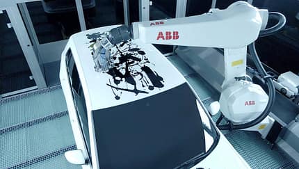 ABB Robotics Lackierroboter Kunstwerk