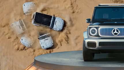 Mercedes Elektro G-Klasse EQG Tank Turn