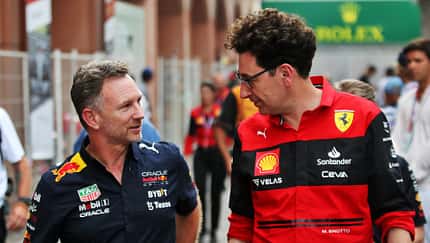 Christian Horner - Red Bull - Mattia Binotto - Ferrari - GP Monaco 2022