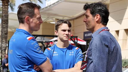 Laurent Rossi - Oscar Piastri - Mark Webber - GP Bahrain 2022