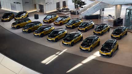 BMW i3 Produktionsende Sonderserie Gold BMW-Welt München, BMW, i3 08/2022, BMW i3 Produktionsende Sonderserie Gold BMW-Welt München