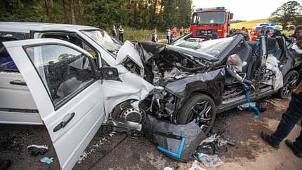 BMW iX Unfall