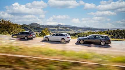 Audi A6 Avant 55 TFSI, BMW 540i Touring, Mercedes E 450 T