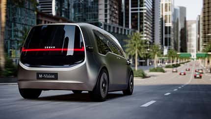 Zeekr M-Vision Concept autonom Waymo Van Geely SEA-M Plattform