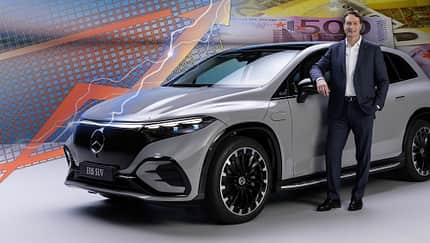 Ola Källenius Mercedes EQE SUV Elektroauto Absatz Zukunft Collage
