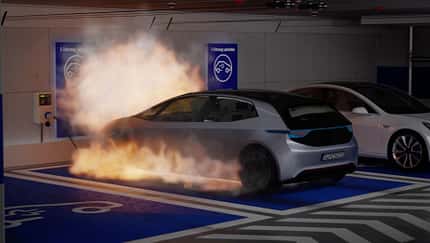 Elektroauto Akku Brand Feuer Brandschutz Ecell Guard