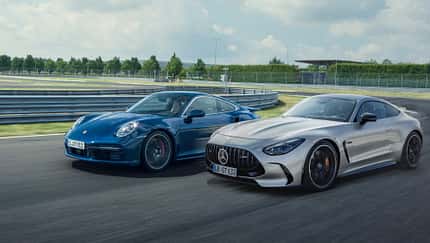 Mercedes-AMG GT Coupe und Porsche 911 Turbo