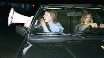 Lausprecher, Megafon, Auto, Warnung, Warntag