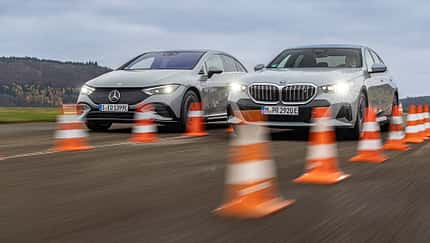 BMW i5 eDrive40, Mercedes EQE 350