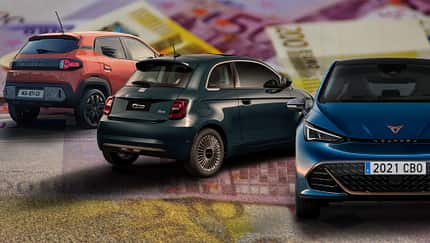 Elektroauto Leasing Collage Dacia Spring Fiat 500 e Cupra Born Elektroauto Leasing Collage Dacia Spring Fiat 500 e Cupra Born