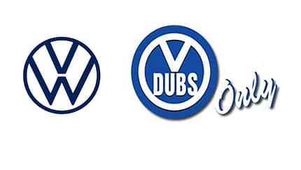 VW Volkswagen VDubs Only Logo Emblem Collage