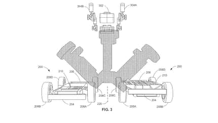 Konzeptionelle Zeichnungen des Ford Patents für eine einheitliche Fahrzeug-Plattform.