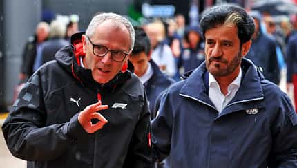 Steanfo Domenicali - Mohammed bin Sulayem - Formel 1 - Silverstone - GP England - 6. Juli 2024