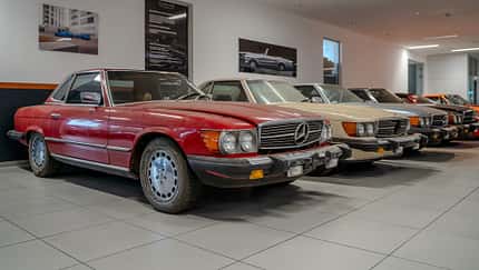 Auktion Scheunenfund Mercedes SL R107