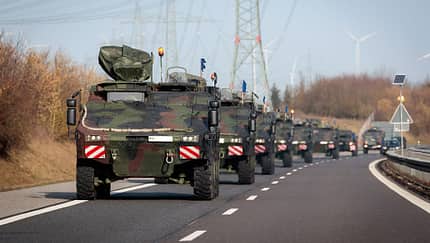 Militärkonvoi Bundeswehr