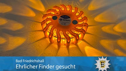 Rundum-Leuchte Polizei Bad Friedrichshall